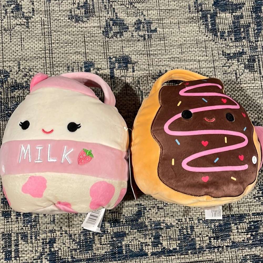 2025 Squishmallows Buddy Buckets Amelie and Deja Valentine's Day Treat Pail